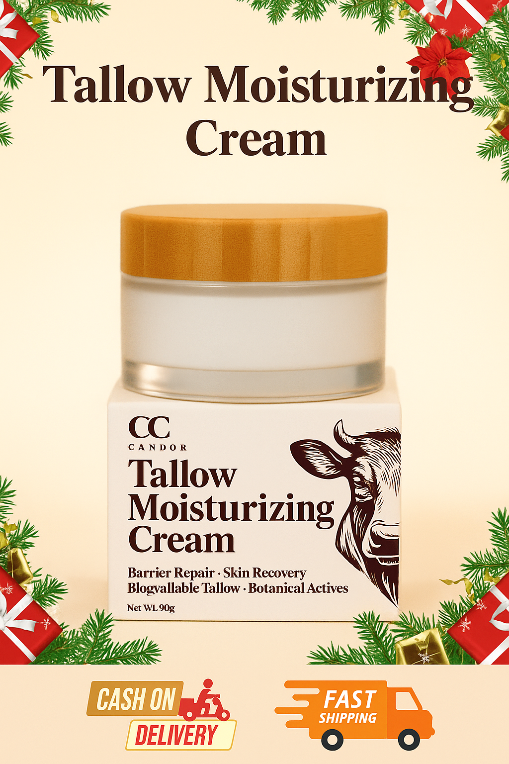 High Grade All-Natural Tallow Moisturizing Cream